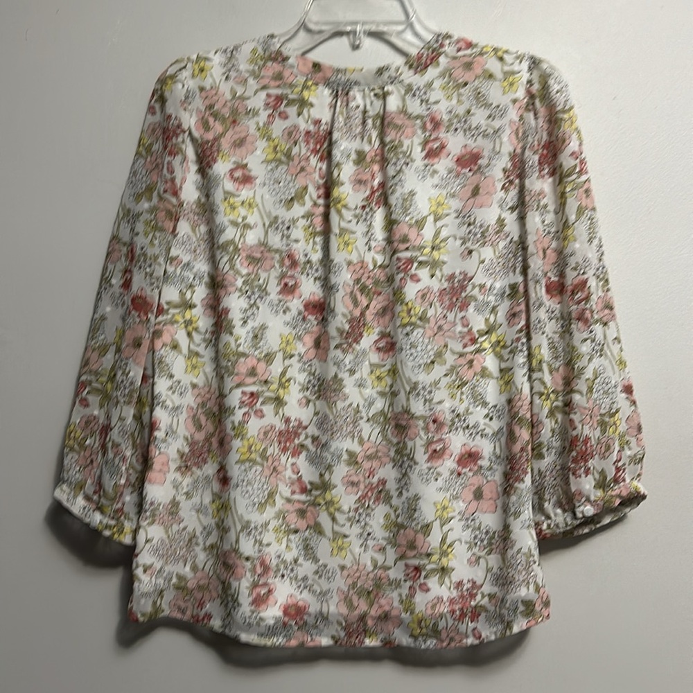 Skies Are Blue floral button up blouse small cottagecore - Picture 5 of 5